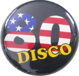 80ies disco Button